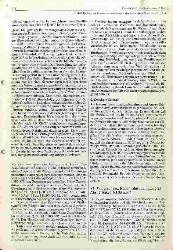 Vorschauseite 2: Bindung von Krankenhausbetrieb und - Organisation durch Fördermittel