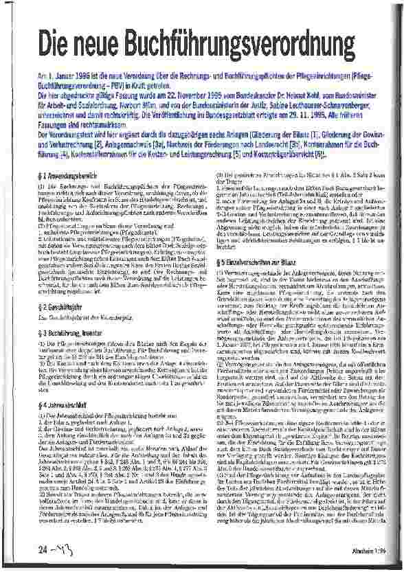 Vorschauseite 1: Die neue Buchführungsverordnung
