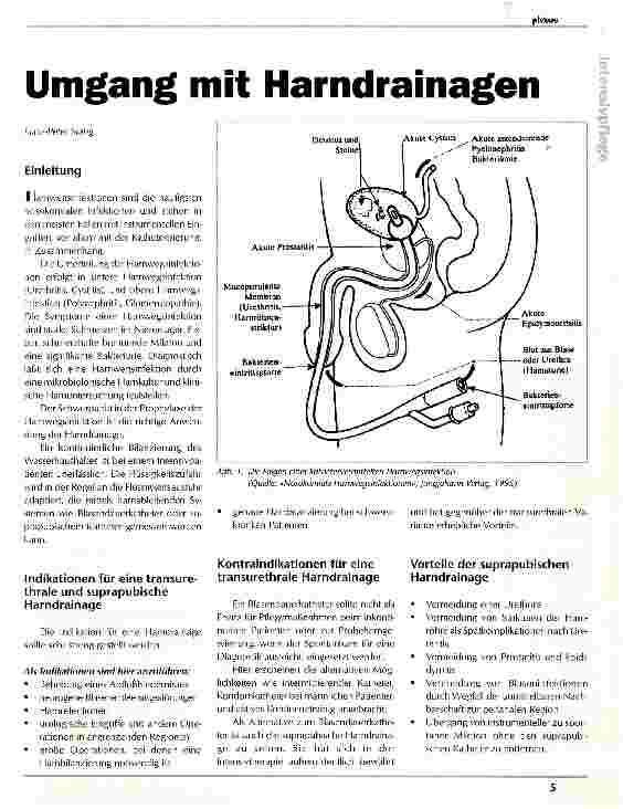 Vorschauseite 1: Umgang mit Harndrainagen