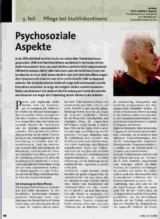Vorschauseite 1: Psychosoziale Aspekte