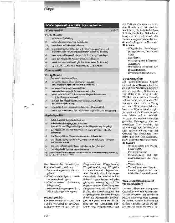 Vorschauseite 3: Dekubitusprophylaxe leicht gemachtHilfe zur Umsetzung des Expertenstandards Dekubitusprophylaxe in der Pflege