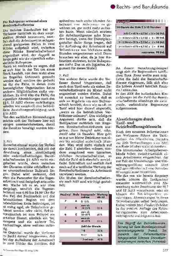 Vorschauseite 2: Praxisnahe Umsetzung des Arbeitszeitgesetzes 2. Teil