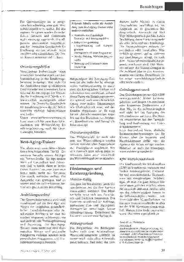 Vorschauseite 3: Wellnessangebote in der Pflege