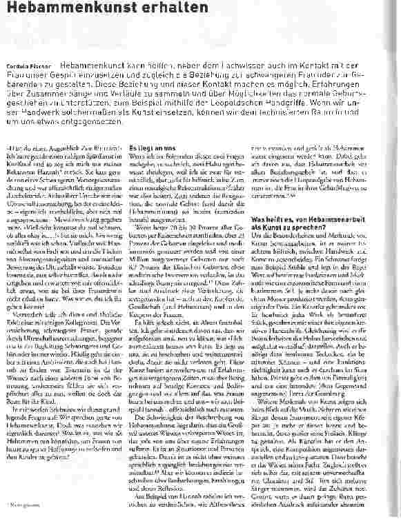 Vorschauseite 1: Hebammenkunst erhalten