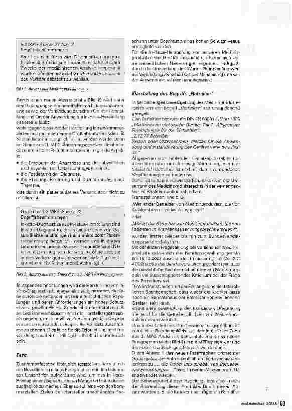 Vorschauseite 3: Erläuterungen zum Entwurf des Dritten MPG-Änderungsgesetzes