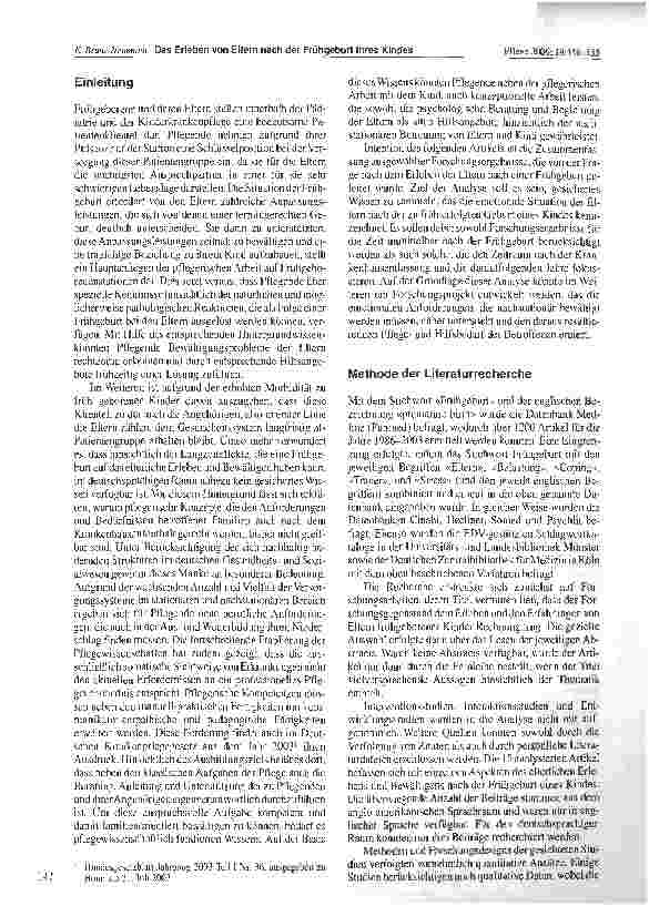 Vorschauseite 2: Das Erleben von Eltern nach der Frühgeburt ihres Kindes