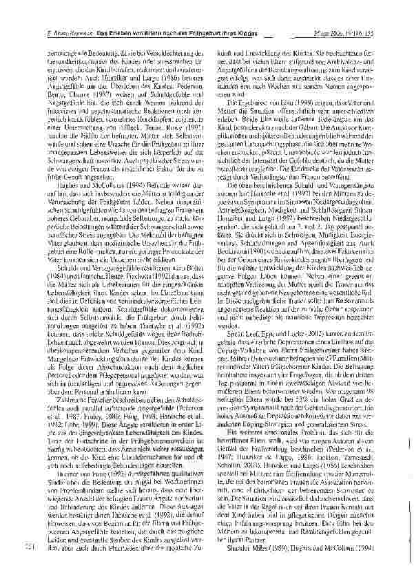 Vorschauseite 6: Das Erleben von Eltern nach der Frühgeburt ihres Kindes