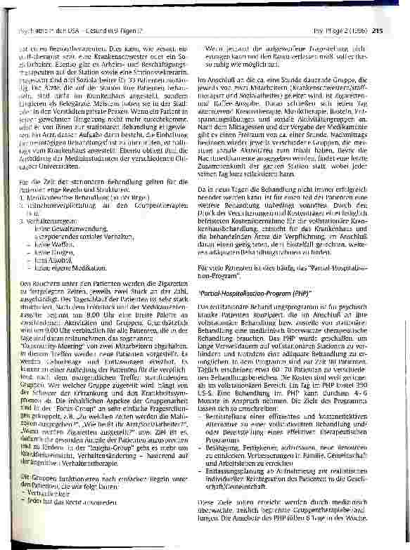 Vorschauseite 2: Psychiatrie in den USA - Gesund in 9 Tagen!?