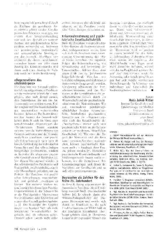 Vorschauseite 2: Die Wahrnehmung von psychischen Erkrankungen als Spiegel ihrer Epochen