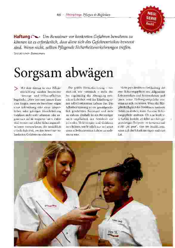 Vorschauseite 1: Sorgsam abwägen