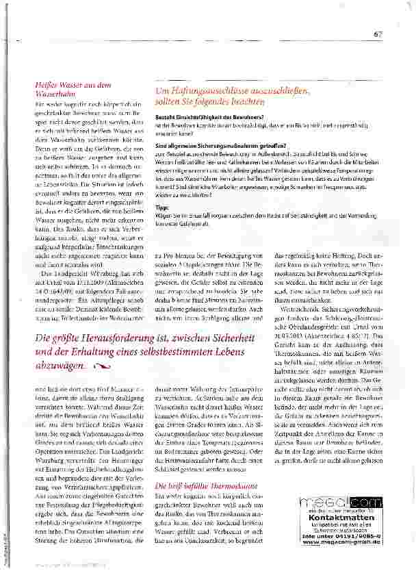 Vorschauseite 2: Sorgsam abwägen