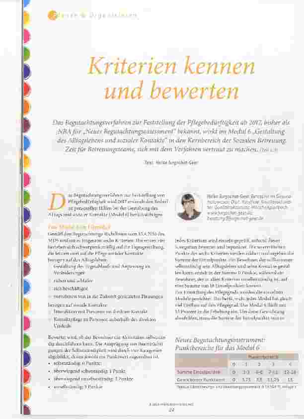 Vorschauseite 1: Kriterien kennen und bewerten