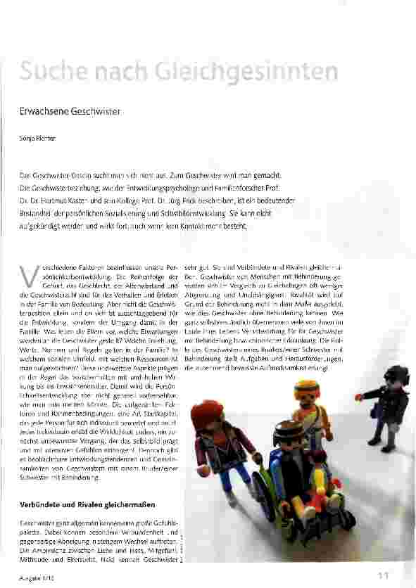 Vorschauseite 1: Suche nach Gleichgesinnten