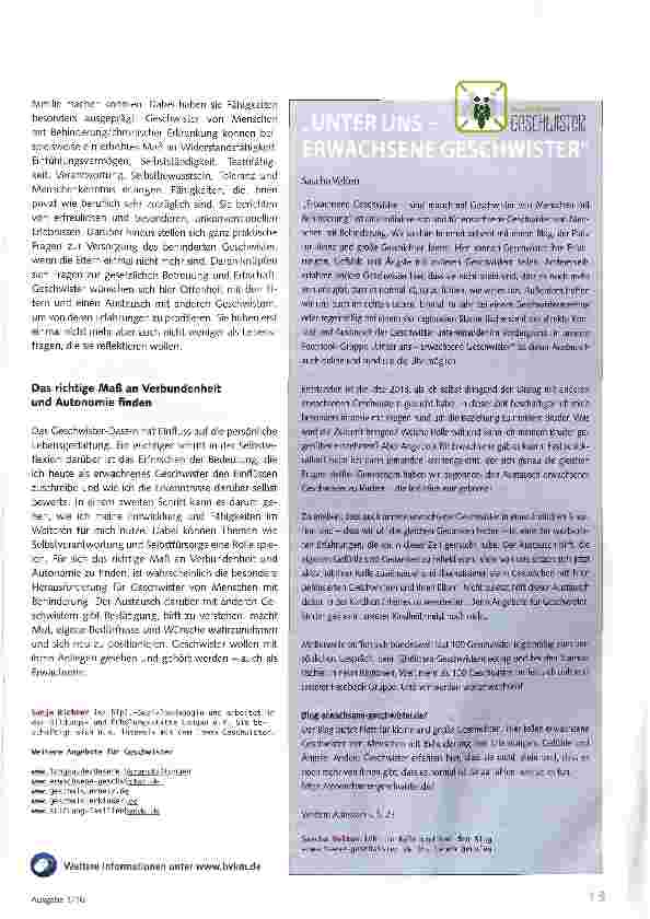 Vorschauseite 3: Suche nach Gleichgesinnten