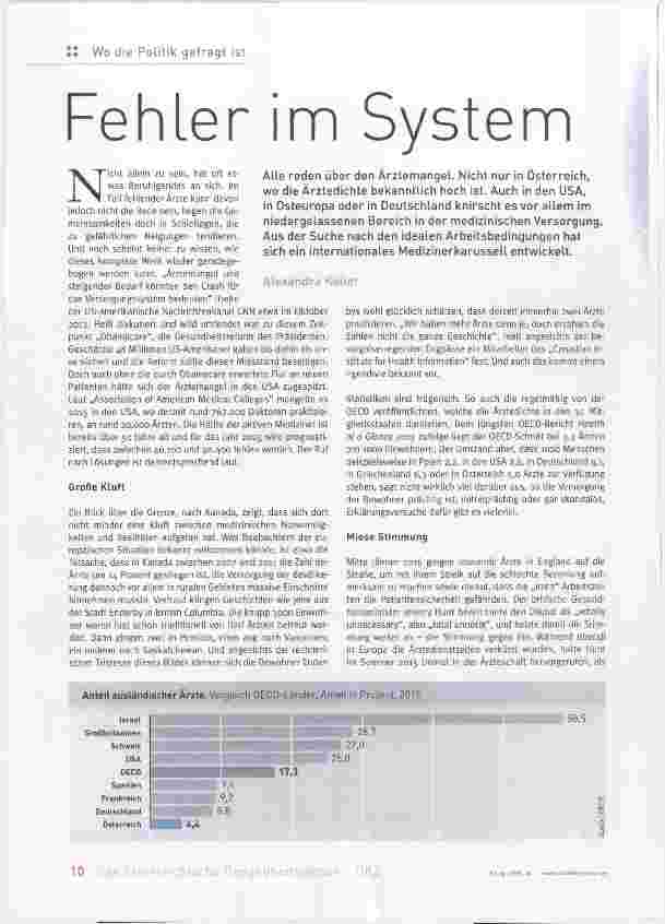 Vorschauseite 1: Fehler im System
