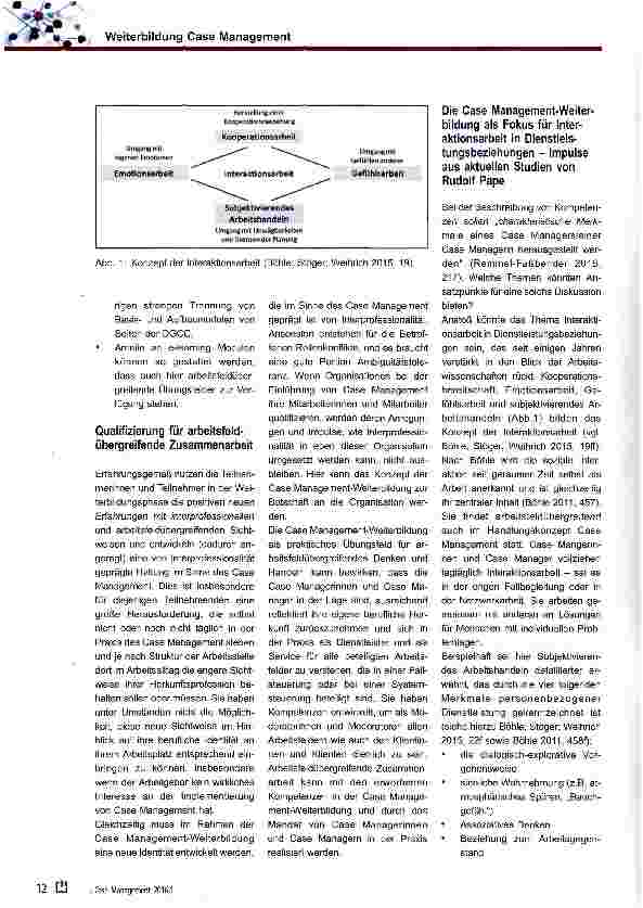 Vorschauseite 3: Weiterbildung Case Management