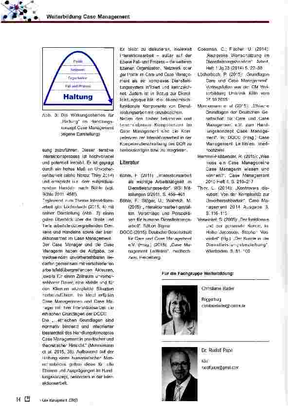 Vorschauseite 5: Weiterbildung Case Management