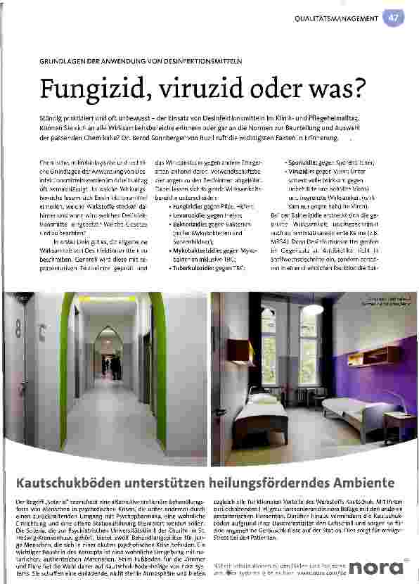 Vorschauseite 1: Fungizid, viruzid oder was?