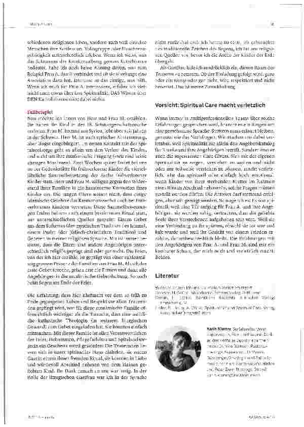 Vorschauseite 3: S wie Spiritualität und Z wie Zurückhaltung