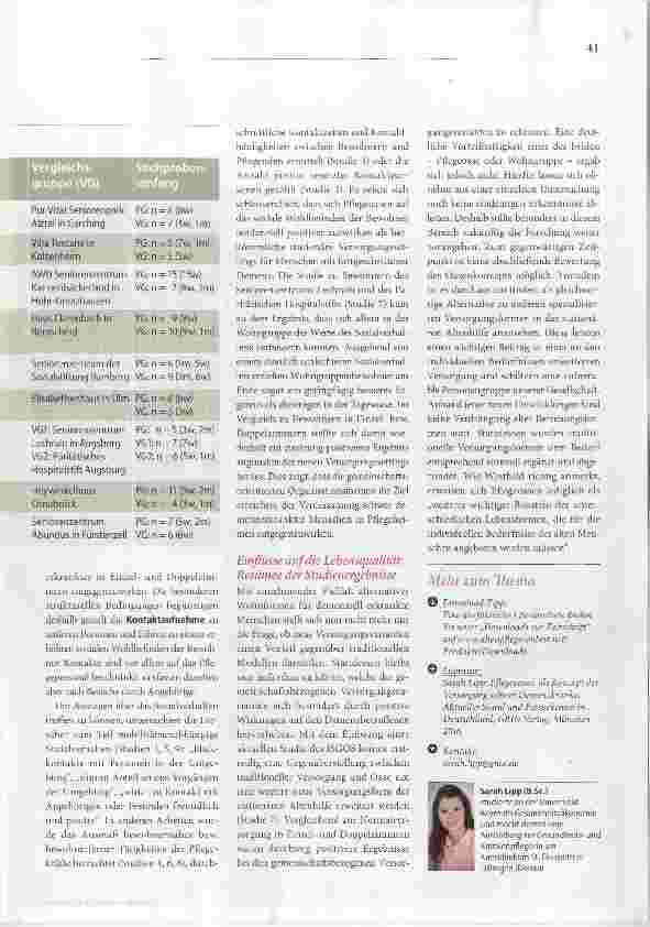 Vorschauseite 4: In Gemeinschaft umsorgt