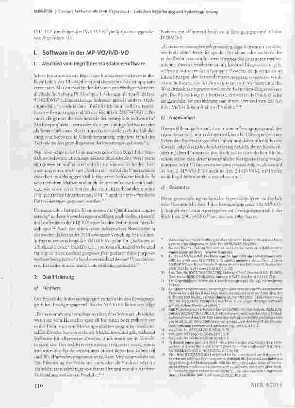 Vorschauseite 2: Software als Medizinprodukt zwischen Regulierung und Selbstregulierung