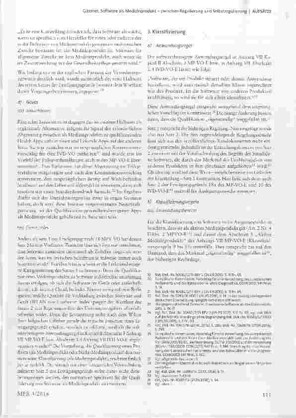 Vorschauseite 3: Software als Medizinprodukt zwischen Regulierung und Selbstregulierung
