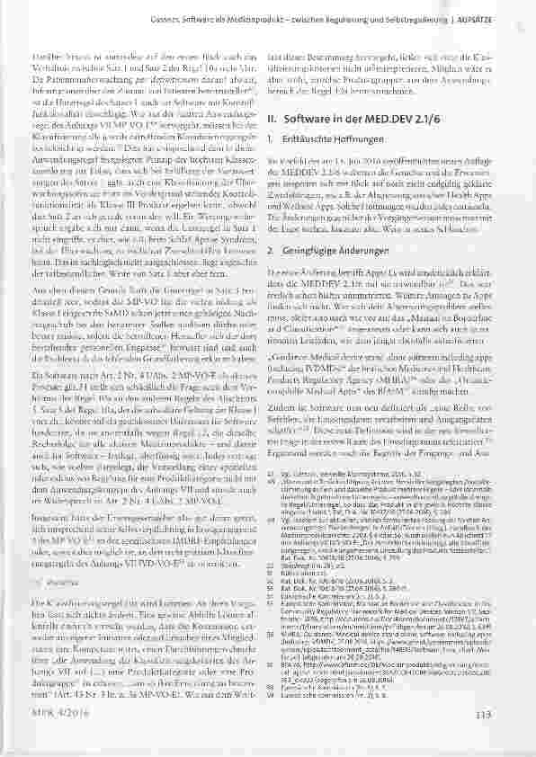 Vorschauseite 5: Software als Medizinprodukt zwischen Regulierung und Selbstregulierung
