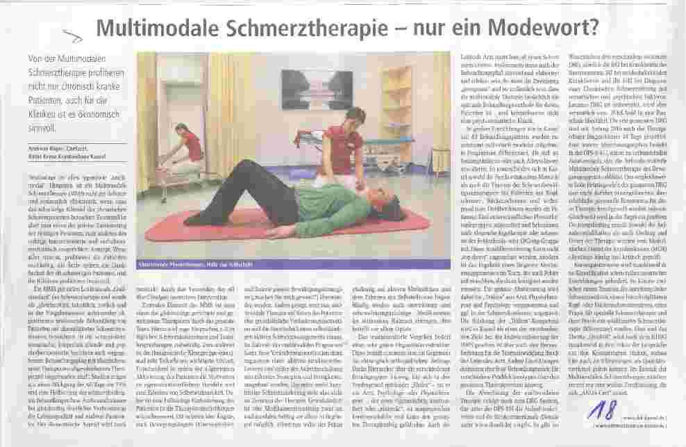 Vorschauseite 1: Multimodale Schmerztherapie - nur ein Modewort?