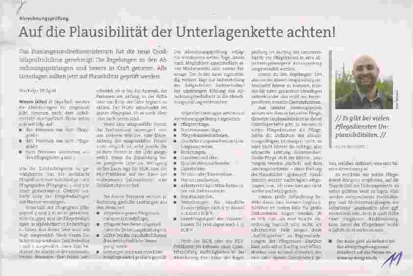 Vorschauseite 1: Auf die Plausibilität der Unterlagenkette achten!