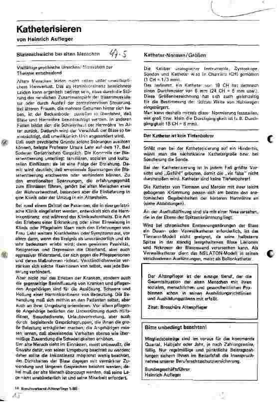Vorschauseite 1: Katheterisieren