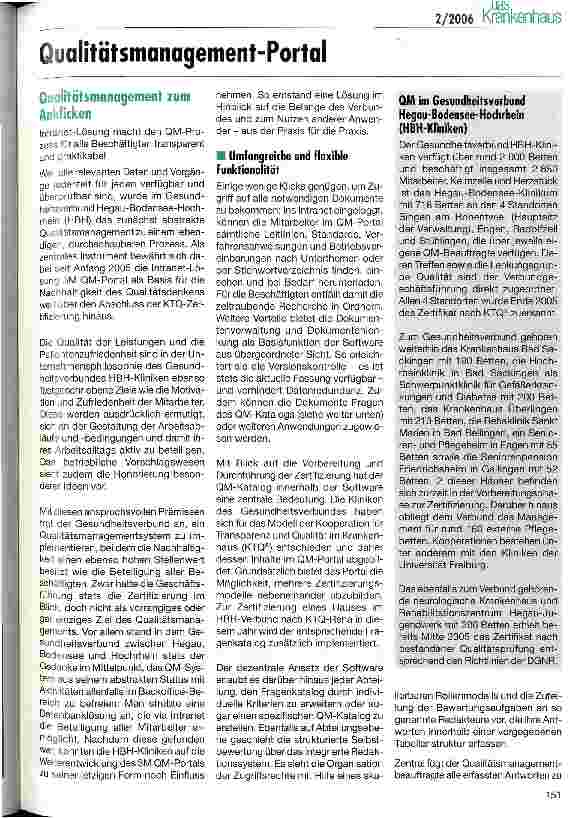 Vorschauseite 1: Qualitätsmanagement zum Anklicken