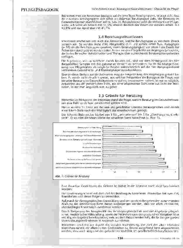 Vorschauseite 4: Beratung im Gesundheitswesen Chance für die Pflege?