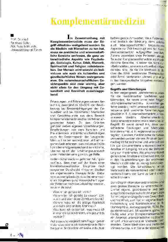 Vorschauseite 1: Komplementärmedizin