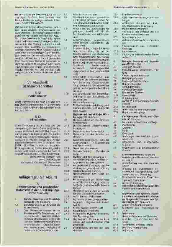 Vorschauseite 4: Ausbildungsund Prüfungsverordnung für die Berufe in der Krankenpflege (KrPflAPrV)