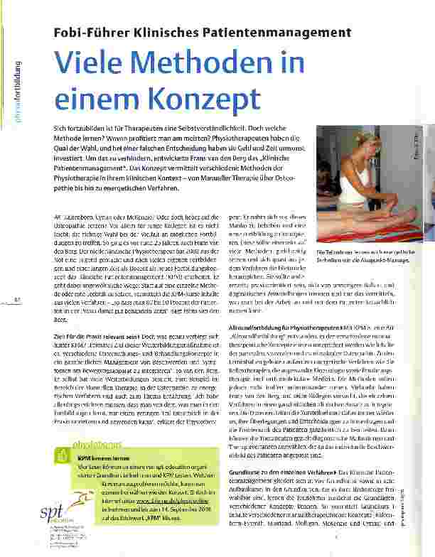 Vorschauseite 1: Fobi-Führer Klinisches PatientenmanagementViele Methoden in einem Konzept