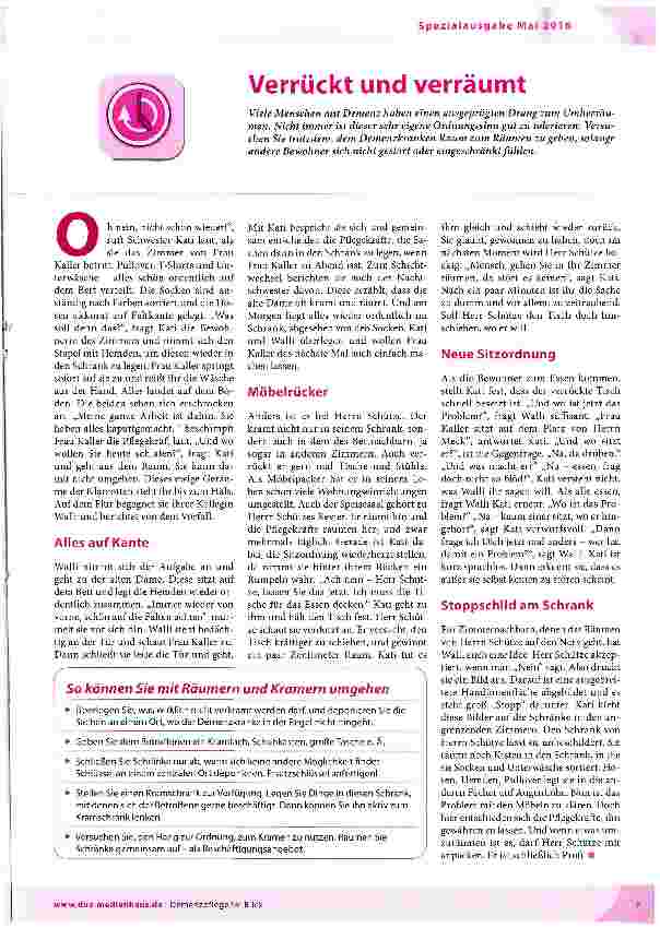 Vorschauseite 1: Verrückt und verräumt