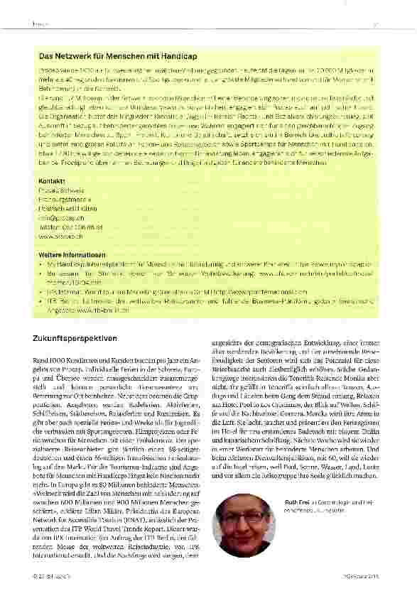 Vorschauseite 4: Reisen für Menschen mit besonderen Bedürfnissen
