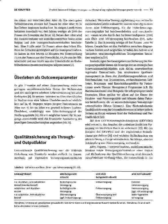 Vorschauseite 2: Strategien zur Oberwindung regionaler Versorgungsunterschiede am Beispiel Brustkrebs