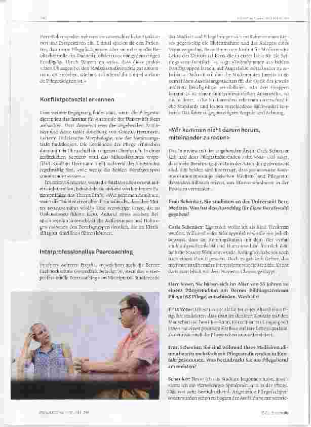 Vorschauseite 2: Pflegeund Medizinausbildung spannen zusammen