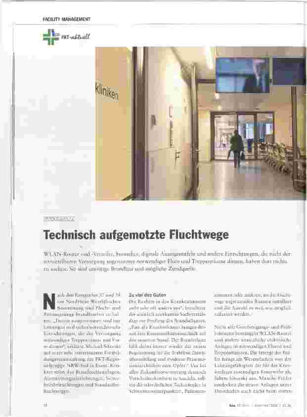 Vorschauseite 1: Technisch aufgemotzte Fluchtwege