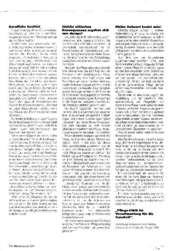 Vorschauseite 2: Pflege-Ethik ist Verantwortung für die Ganzheit