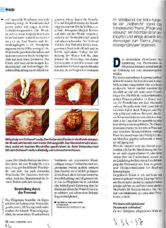Vorschauseite 1: Pneumonieprophylaxe - immer aktuell