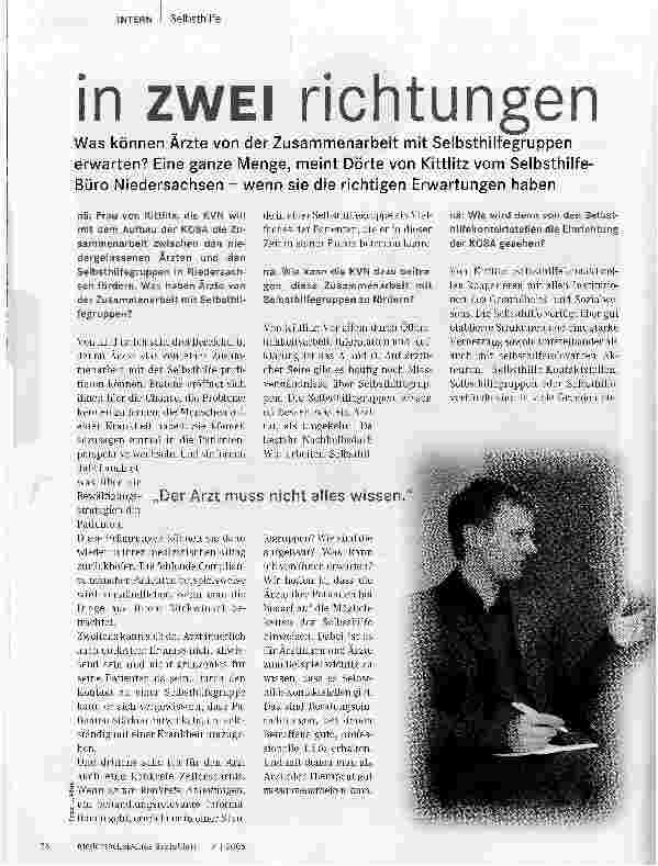 Vorschauseite 1: in ZWEI Richtungen