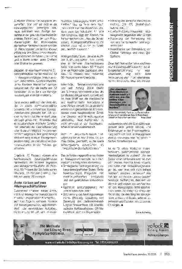 Vorschauseite 2: Mediziner drängen in die Beletage