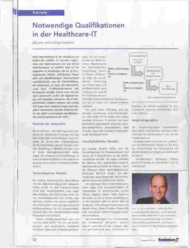 Vorschauseite 1: Notwendige Qualifikationen in der Healthcare-IT