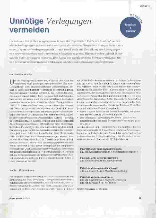Vorschauseite 1: Unnötige Verlegungen vermeiden