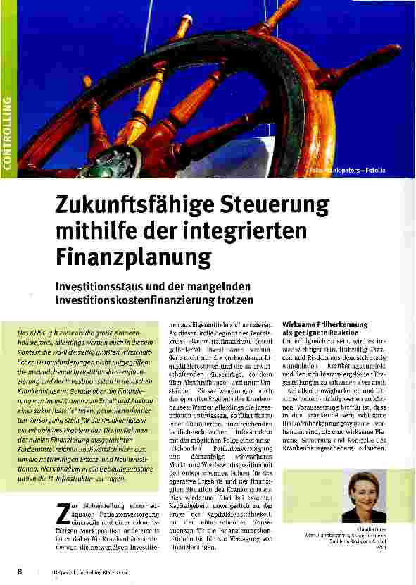 Vorschauseite 1: Zukunftsfähige Steuerung mithilfe der integrierten Finanzplanung