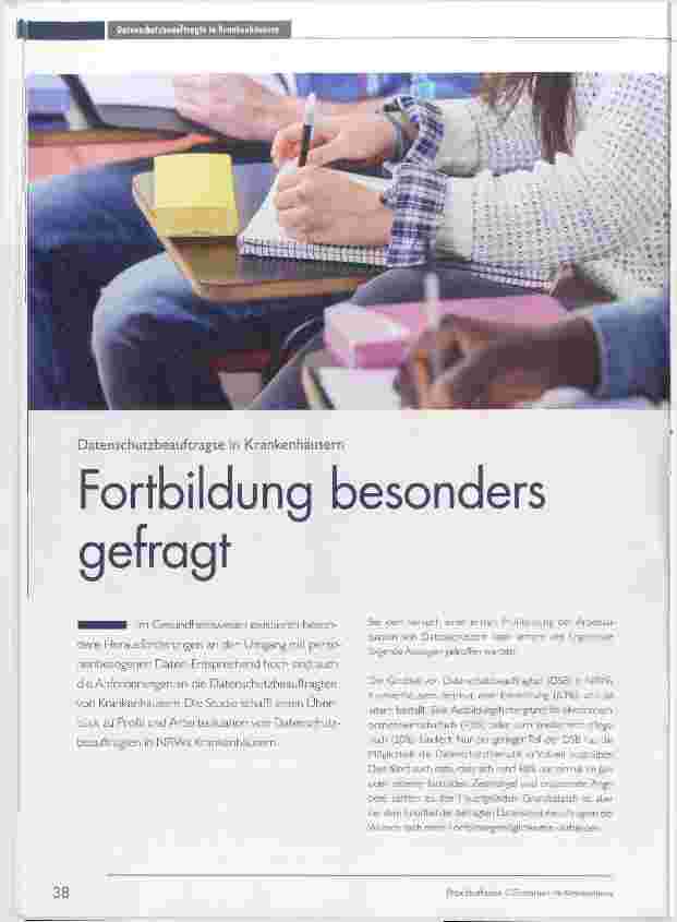 Vorschauseite 1: Fortbildung besonders gefragt