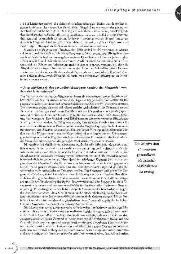 Vorschauseite 5: Eigenpflege gefordert
