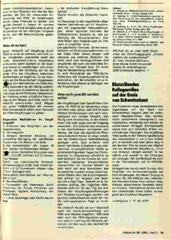 Vorschauseite 2: Vergiftungen durch Pflanzenschutzmittel - Erste-Hilfe-Maßnahmen